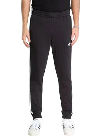 Adidas Stripe-detail Logo Men Track Pants - Black