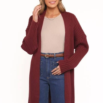 Petal & Pup Women's Jasmia Rib Longline Cardigan