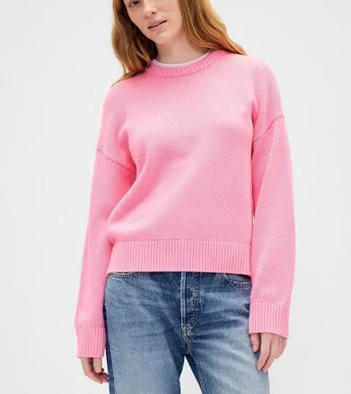 Gap Women's Relaxed Cotton Crewneck Sweater