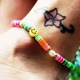 Y2K Rainbow Beaded Surfer Anklet