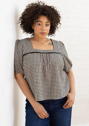 Bloom Square Neck Blouse PDF Sewing Pattern