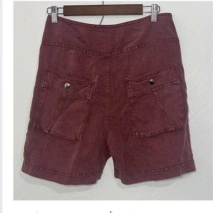 Isabel Marant Etoile Marant Etoile High Waisted Utility Linen Blend