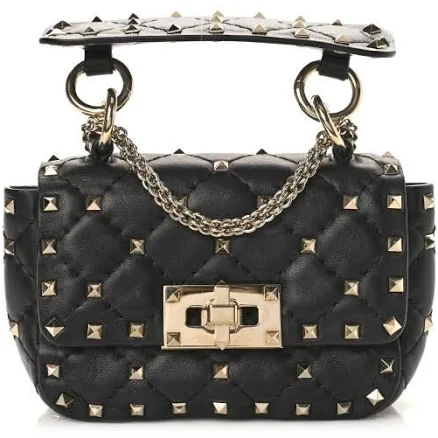 Valentino Garavani Women's Micro Rockstud Spike Leather Shoulder Bag