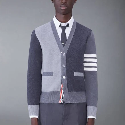 Thom Browne Men's Milano Stitch Cotton Crepe Cardigan