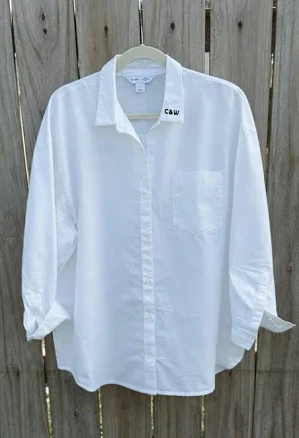 Personalized Embroidered Relaxed Fit Oxford Shirt