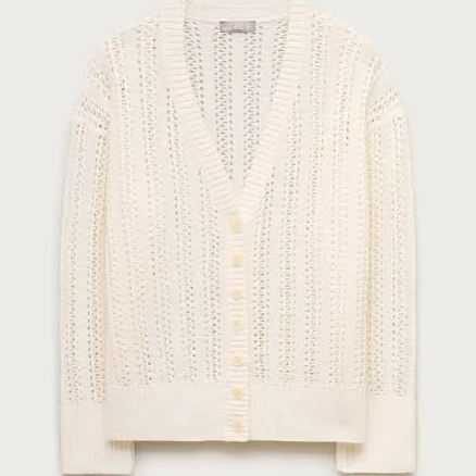 J.Crew Women's Pointelle V-neck Cardigan