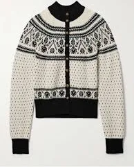 KHAITE Women's Marc Intarsia Cashmere Cardigan