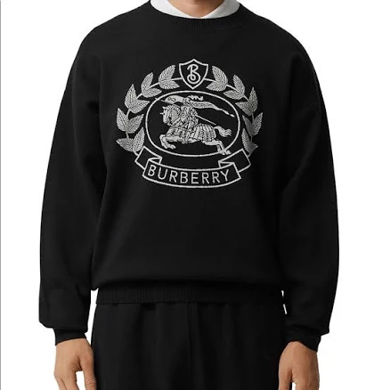 Burberry Men's Bilston Crest Merino Wool Blend Sweater