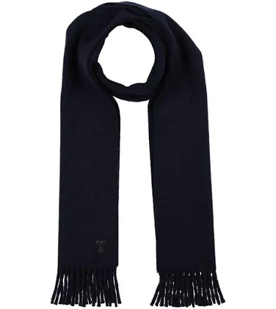 Ami Paris Ami de Coeur Leather Patch Scarf