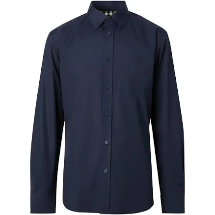 Burberry Monogram Motif Stretch Cotton Poplin Shirt