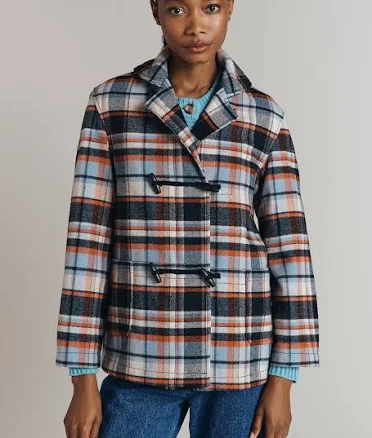 Ghost Daphne Checkered Wool Blend Duffle Jacket