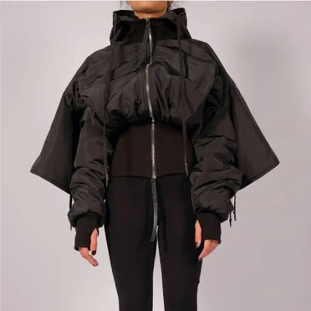 Padded Bomber Crop Jacket