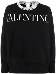 Valentino Garavani Logo-Print Long-Sleeve Sweatshirt