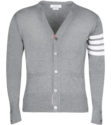 Thom Browne 4-bar V-neck Men Cardigan