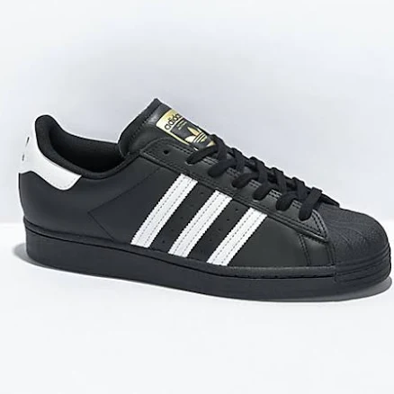 adidas Superstar ADV Black & White Skate Shoes