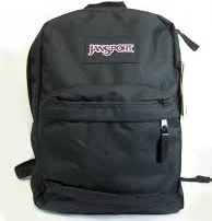 Super Break Jansport Basic BookBag/BackPack (Black)