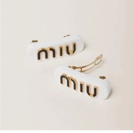 Miu Miu Logo-lettering Hair Clip