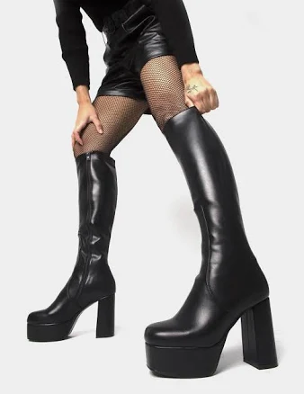 Whatta Showdown Platform Knee High Boots