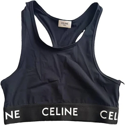 CELINE Sports Bra In Technical Jersey - Black - Size : M - For Women