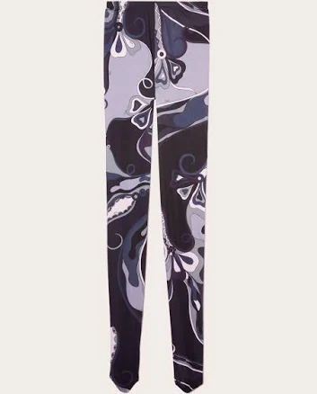Pucci Orchidee Print Jersey Tights