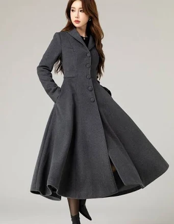 Wool A-Line Coat