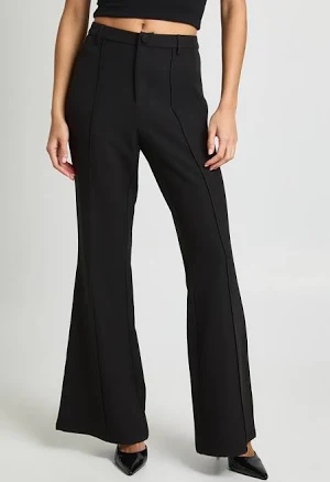 Boohoo Women's Seam Detail Flare Leg Trousers