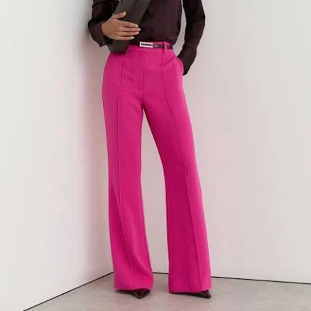 Reiss Women's Skye Flared-Leg Stretch-Woven Trousers