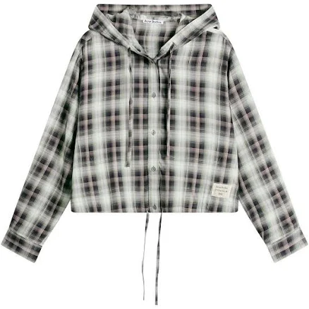 Acne Studios Plaid Hooded Top