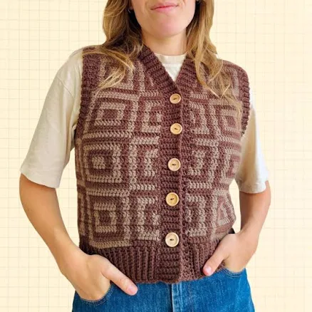 Diane Crochet Pattern Vest