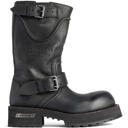 Balenciaga Women's Venom Worn-Out Leather Boots