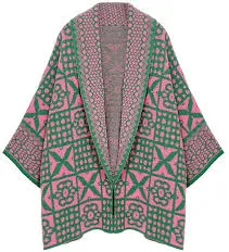 Tile Pattern Knit Cardigan