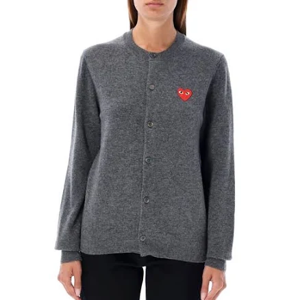 Comme des Garçons Play Logo Patch Button-Up Cardigan - XS