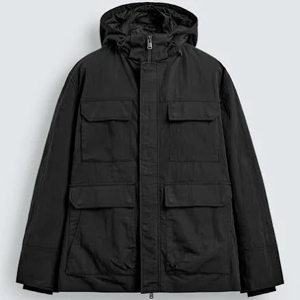Zara Men's Technical Pocket Parka