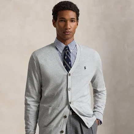 Ralph Lauren Men's Cotton V-Neck Cardigan