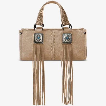 Montana West Western Fringe Concho Mini Crossbody Bag