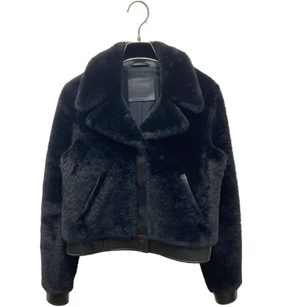 All Saints/ (allsaints) Madsen Shearling Shearling Jacket/ Black/