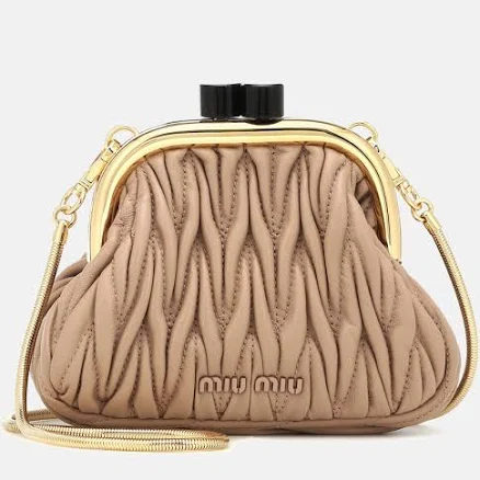 Miu Belle nappa leather mini-bag