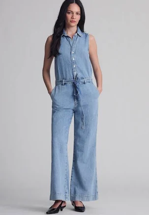 Mavi Women's Elara Sleeveless Denim Jumpsuit