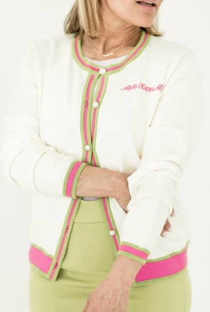 AKA Embroidered Cardigan