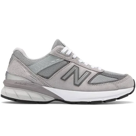 New Balance Women's 990v5 Grey with Castlerock - Lowest Price Guaranteed Grey / 9.5 / Double Wide (WW) (XW)