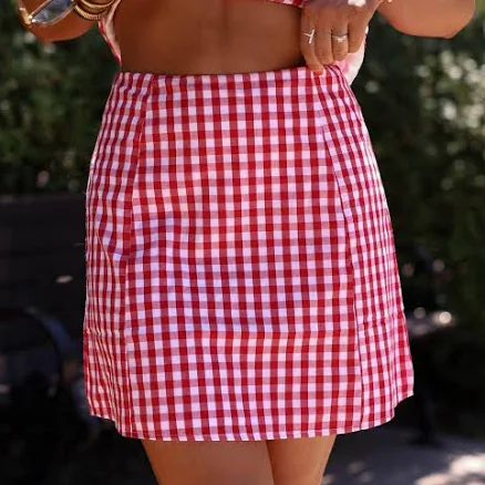 Lane Gingham Skirt