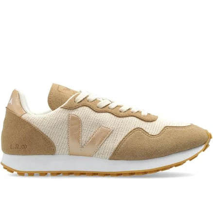 VEJA - logo-patch lace-up sneakers - women - Cotton - 37 - Neutrals