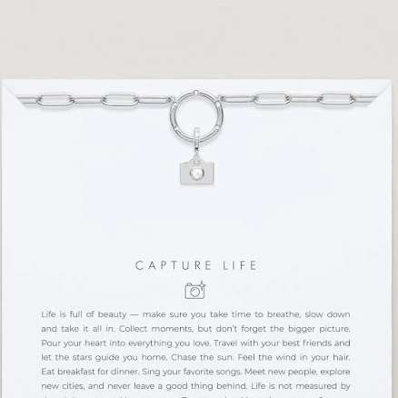 Bryan Anthonys Capture Life Silver Charm Necklace