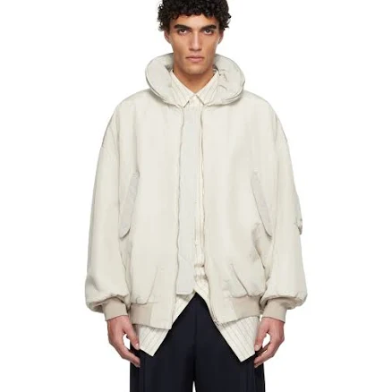 Hed Mayner Crinkled Bomber Jacket