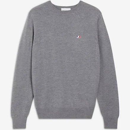 Maison Kitsuné Tricolor Fox Patch Classic R-neck Jumper