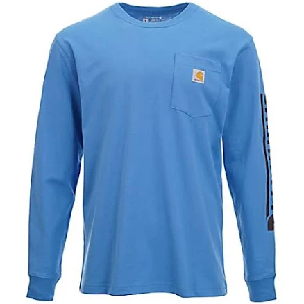 Carhartt Men's Loose Fit Heavyweight Long-Sleeve Logo T-Shirt