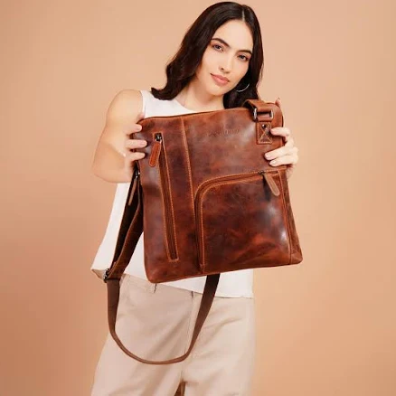 Ryder Unisex Slim Leather Crossbody Shoulder Bag