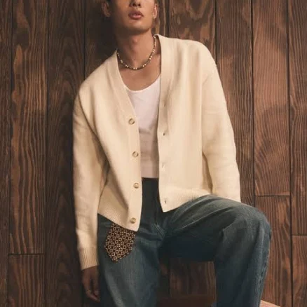 Abercrombie & Fitch Men's Graphic Logo Cardigan