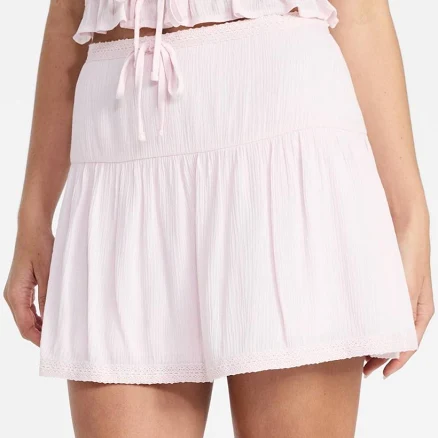 No Boundaries Peplum Mini Skirt