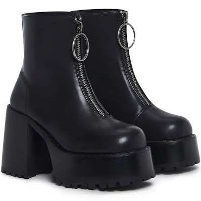 Detention Hall Platform Boots - Black BLACK / US 5